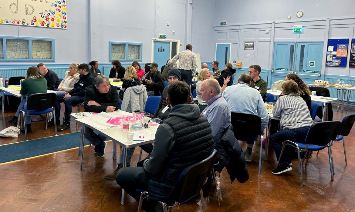 People taking part in a workshop